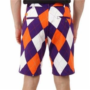 Clemson Loudmouth Argyle Shorts 